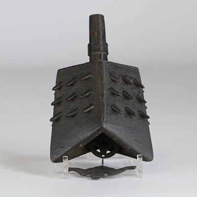 China iron bell decorated with bat