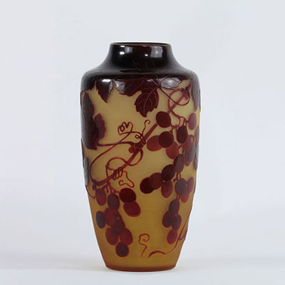 Vase d'Argental décor de raisins