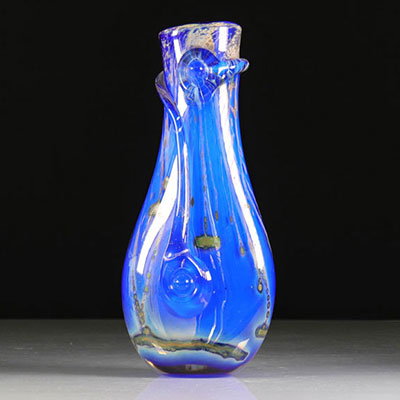 Blue Lined Leloup Vase