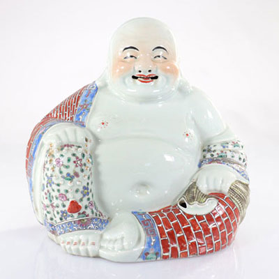 Chine - bouddha en porcelaine - 20ème