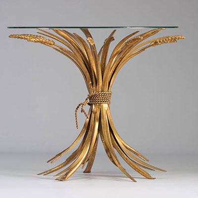 Coco Chanel. Pedestal table, forming a sheaf of wheat