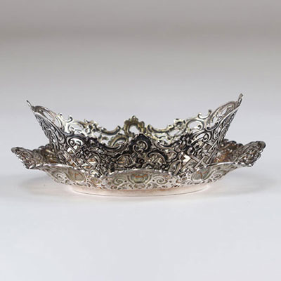 Louis XV style silver cup and dish