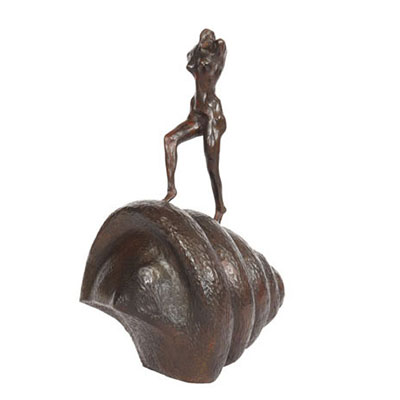Salvador Dali. 1973. « Nu Montant L’escalier ». Bronze à la cire perdue. Signé « Dali » sur la jambe gauche.