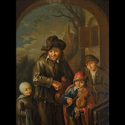 Gerrit DOW (1613-1675) Gérard DOU huile sur bois (inscription sur le cadre) - œuvre non signée