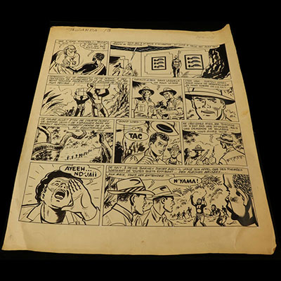 Original Comics Page - BD - Raymon Reding Original Comics Page journal Tintin
