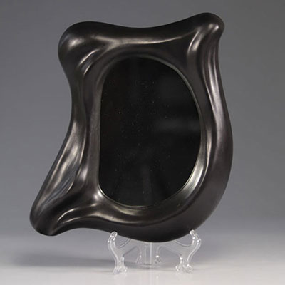 Attributed to Georges JOUVE (1910 - 1964) ceramic free-form mirror