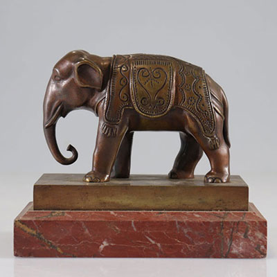 Sculpture Eléphant en bronze