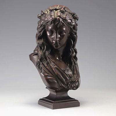 Eugène Antoine AIZELIN (1821-1902) bronze sculpture 