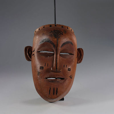 RDC wooden Tchokwé mask
