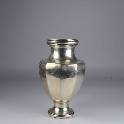 Silver vase, Art Deco, hallmarked, ITALY