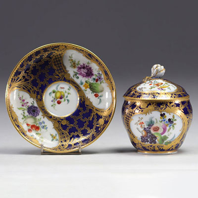 Camillo MARCOLINI (1739-1814) - Sucrier en porcelaine de Meissen.