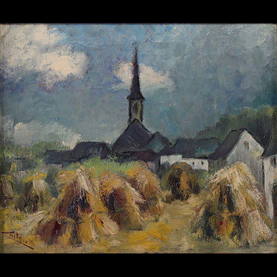 Jean-Pierre CALTEUX (1911-1983) Oil on canvas 