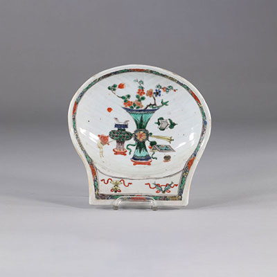 Coupe en porcelaine de la famille verte ,Chine époque Kangxi (1662-1722)