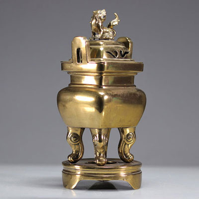 Brule parfum en bronze chine époque Qing