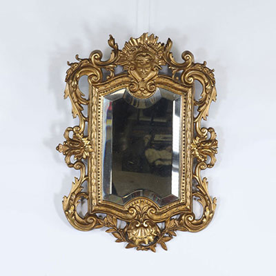 19th century golden mirror