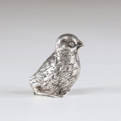 Silver box in the shape of birds 1900