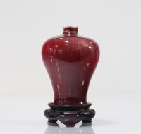 Vase Meiping sang de bœuf époque Qing