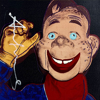 Andy Warhol. “Howdy Doody” from the Myths series. Color silkscreen on paper.