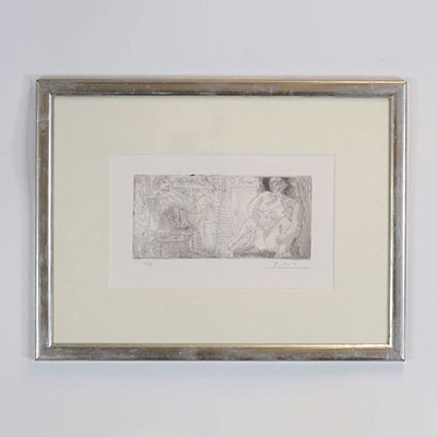 Pablo Picasso lithographie « l’artiste dans son atelier » signée et numérotée 16/150
