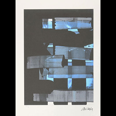 Pierre Soulage - Lithograph on paper signed and numbered