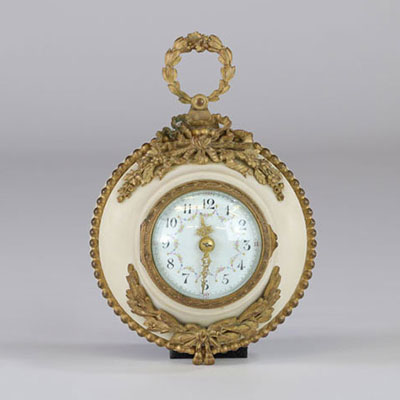 Louis XVI marble and bronze clock