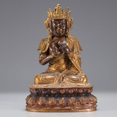 Bouddha en bronze Ming