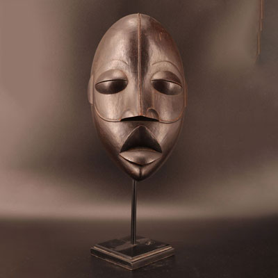 Dan, Ivory Coast very finely carved wooden mask