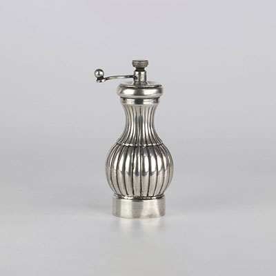 Pepper mill in silver punch 800 goldsmith A-D