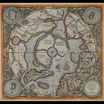 Gerhard MERCATOR (1512-1594) carte cercle polaire