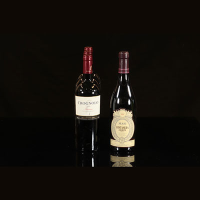 Vin - lot de 4 boutielles 75 cl (vin rouge) - Toscana - 3 x crognolo 2001 et 1 x Masi Costasera Amarone classico della Valpolicella 2001
