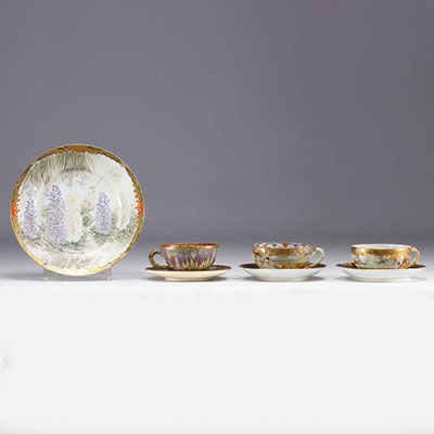 Japon - Ensemble de différentes porcelaines.