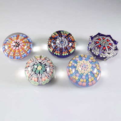 Paperweight. Lot of 5 Strathearns