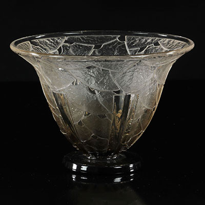 France Art Deco Schneider Cup cleared with acid 1930