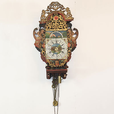 Horloge frisonne de la fin du XVIIIè siècle.