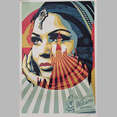 OBEY GIANT, Shepard FAIREY (USA, 1970)Target exceptions, 2020.-Silkscreen.-Hand signed and dated
