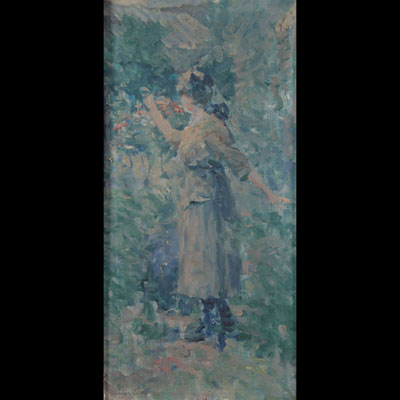 Emile Joseph Patoux (1893-1885). Oil on canvas. Post Impressionist 