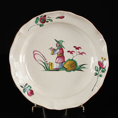 Les Islettes France Chinese plate. 19th.