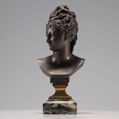 Bust of Diana in bronze by Jean Goujon