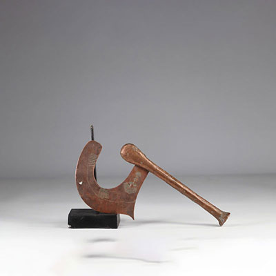 Prestige Songye copper ax - early 20th century - DRC - Africa