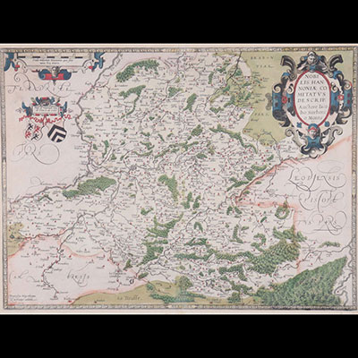 Première carte du Hainaut