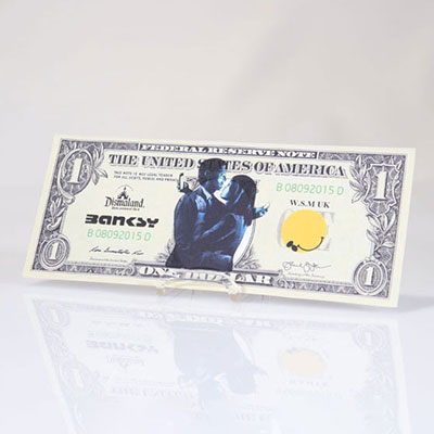Banksy x Dismaland Screen-printed dollar bill