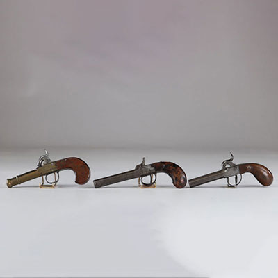 Old pistols set of 3
