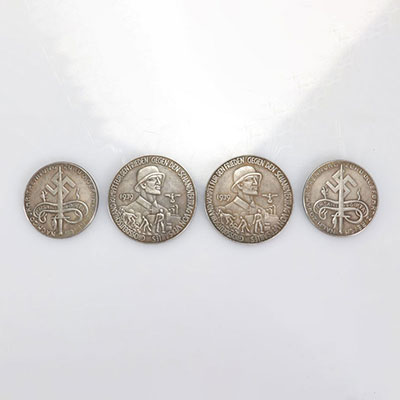 4 pièces allemandes de collection 1939 - 1940