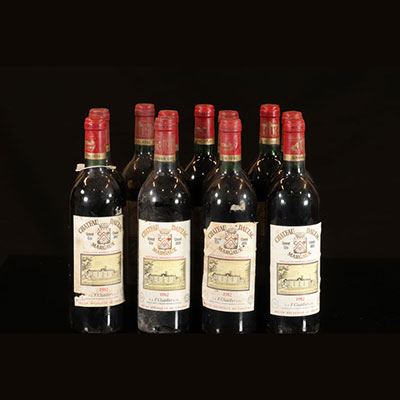 Wine - 11 bottles 75 cl Red Margaux Château Dauzac grand cru Classé 1982 C F. Chatelier et fils