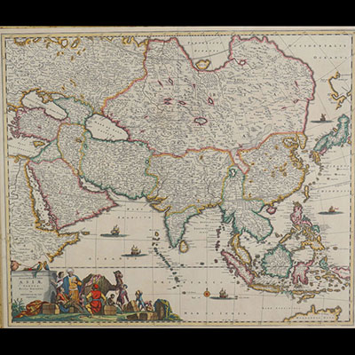 Frederik DE WIT (1610-1698) carte d'Asie