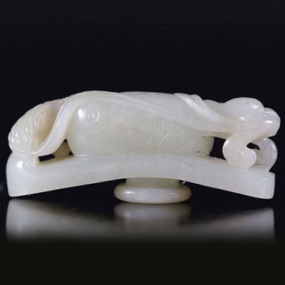 Chine pendentif en jade blanc XVII/XVIII