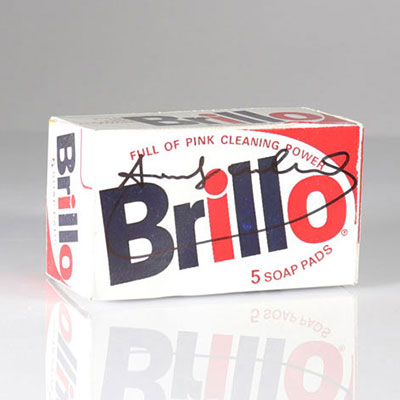 Andy Warhol - Brillo stamps 5 soaps signed in black