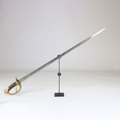 french latte dragon light cavalry 1880 marked blade