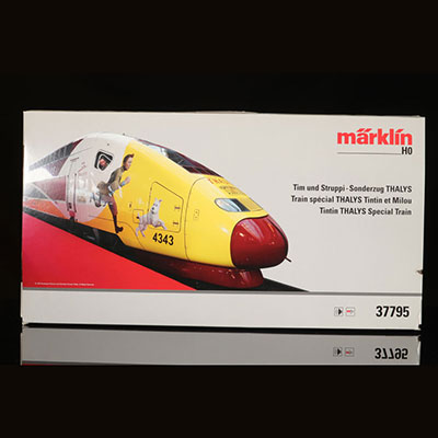 Train - Scale model - Marklin HO 37795 - Special Tintin Thalys train