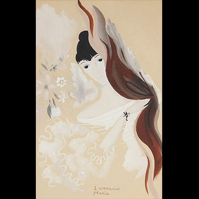 Marie Laurencin (1883-1956) Aquarelle 